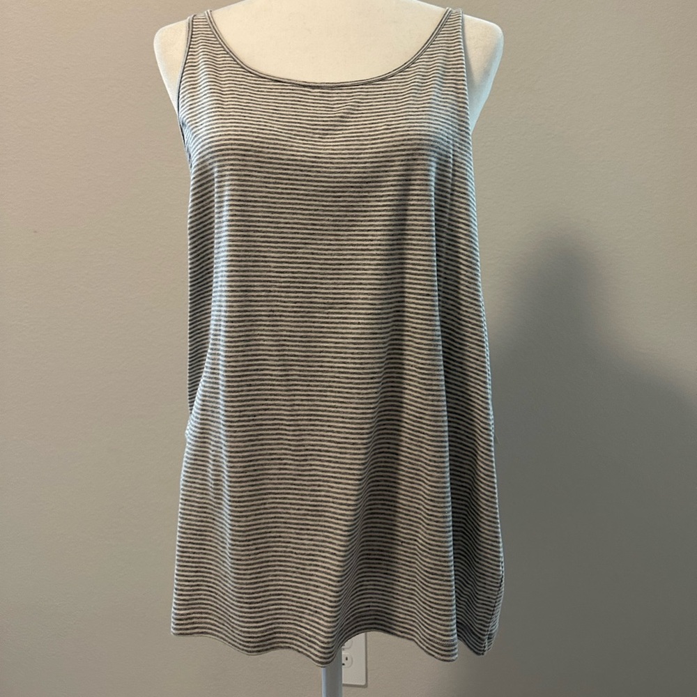 Eileen Fisher Organic Cotton Mini Stripe tank